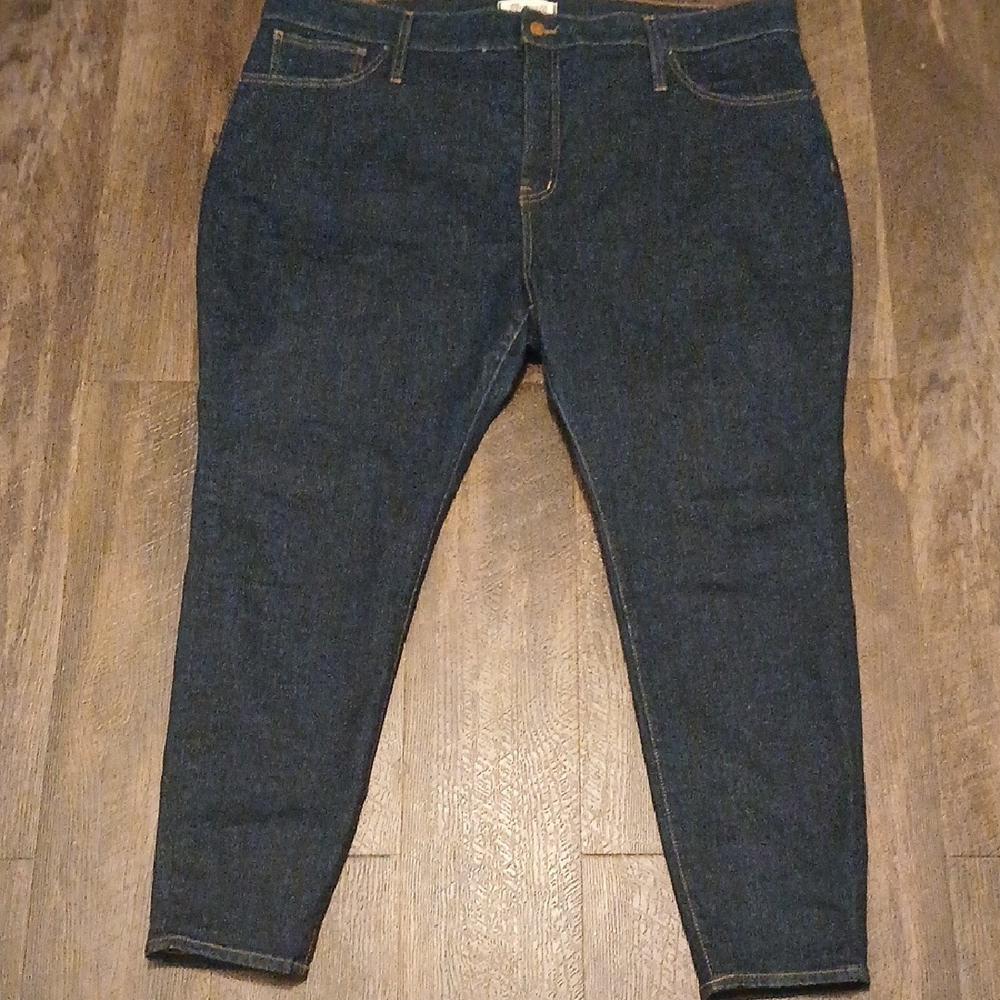 Madewell Curvy High-Rise Skinny Jeans, 36P, Dark Denim